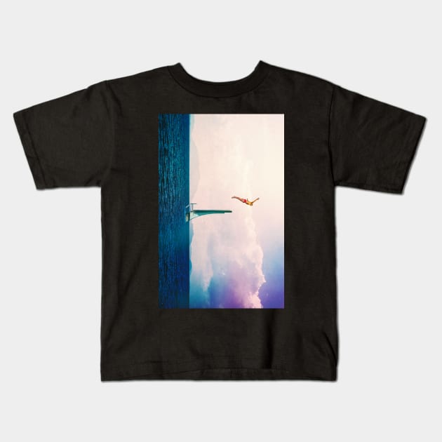 Leap Of Faith Kids T-Shirt by SeamlessOo